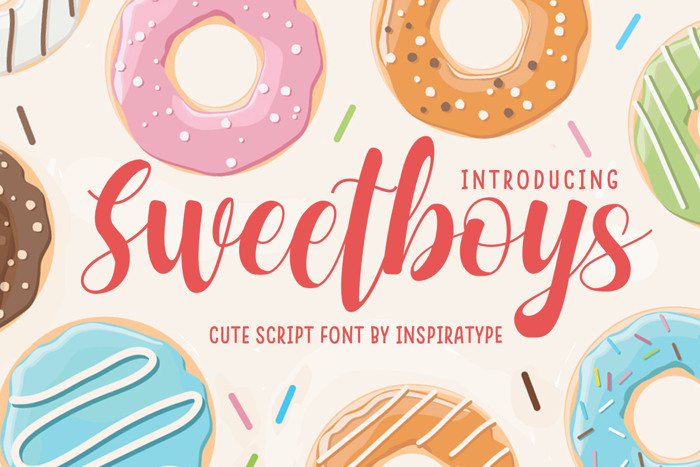 Sweetboys Font poster