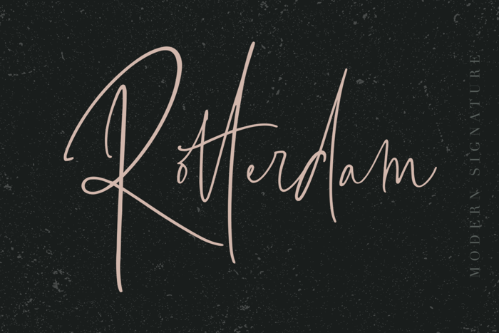 Rotterdam Font poster