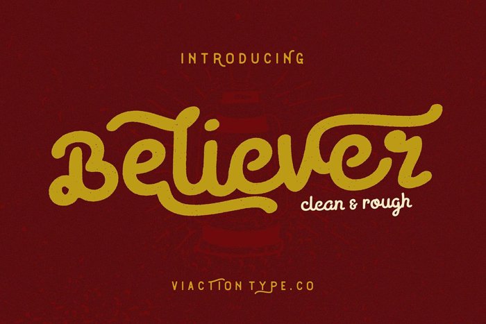 Believer Font poster