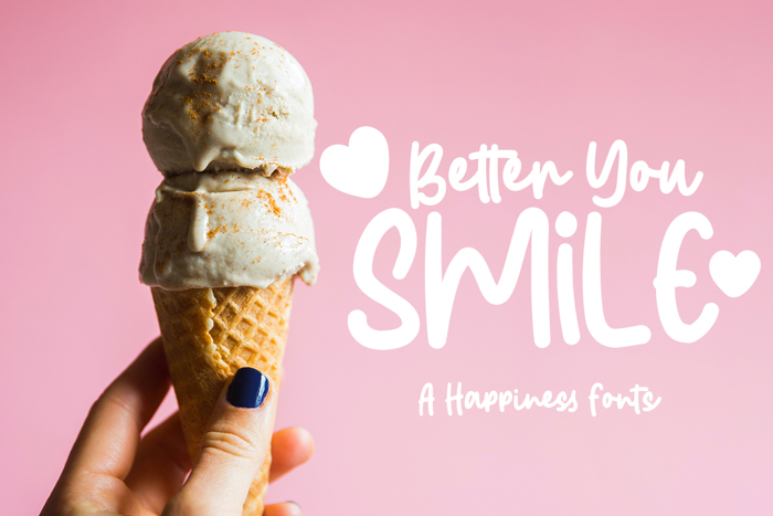 Better You Smile Font poster
