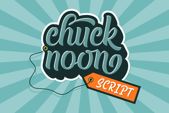 Chuck Noon Script Font poster
