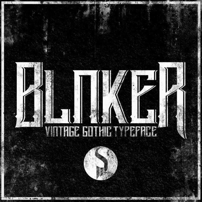 Blnker Font poster