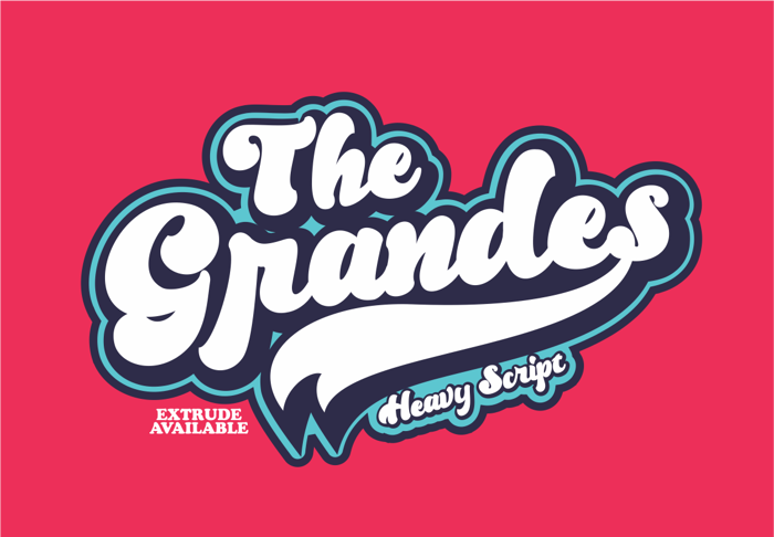 Grandes Font poster