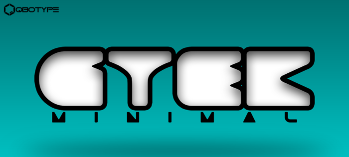 Gtek Minimal Font poster