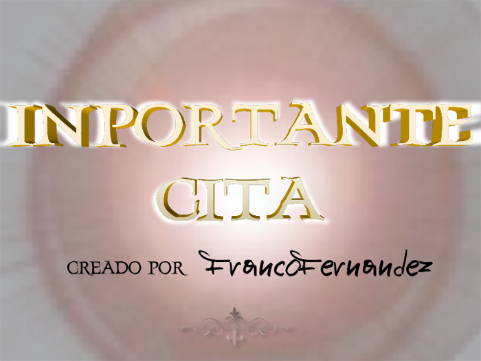 InportanteCita Font poster