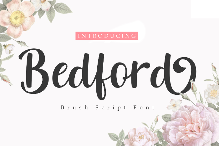 Bedford Font poster