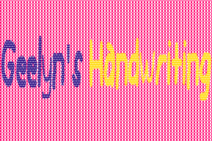 Geelyn_s_Handwriting Font poster