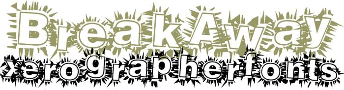 BreakAway Font poster