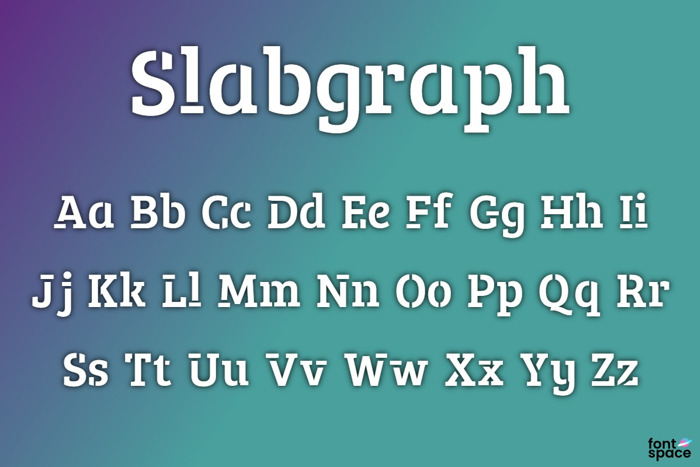 Slabgraph Font poster