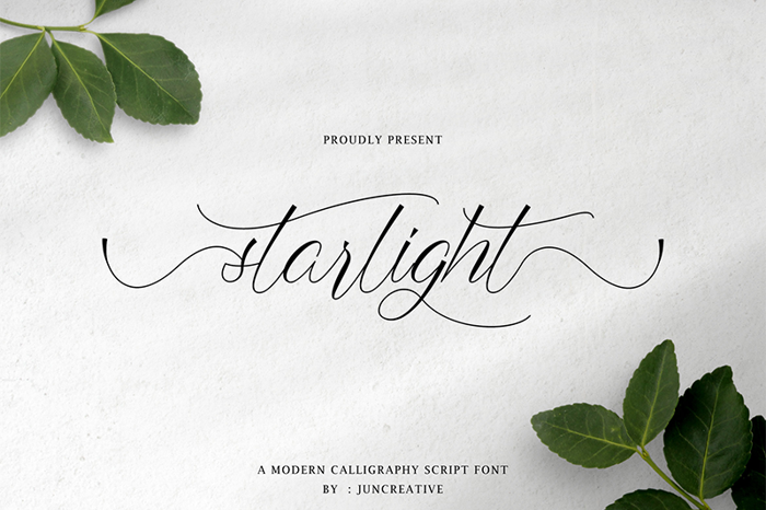 Starlight Font poster