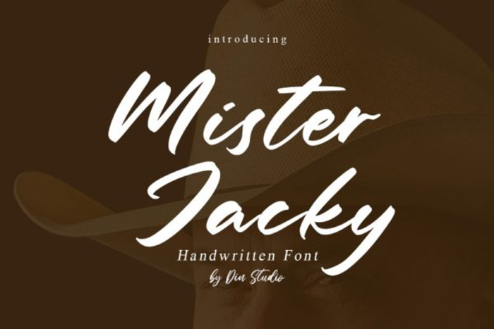 Mister Jacky Font poster