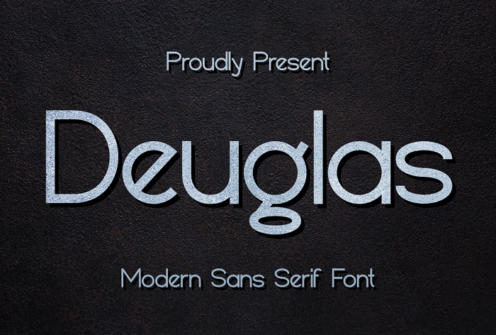 Deuglas Font poster