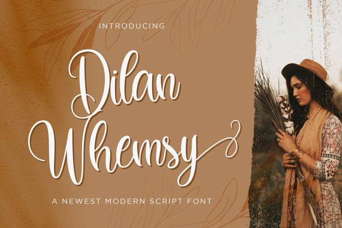 Dilan Whemsy Font poster