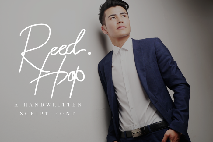 Reed Hop Font poster