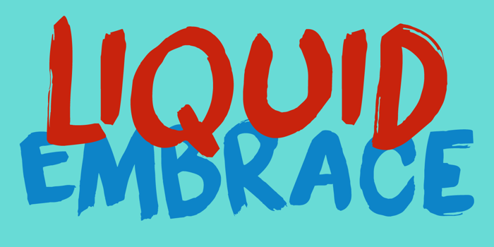 DK Liquid Embrace Font poster