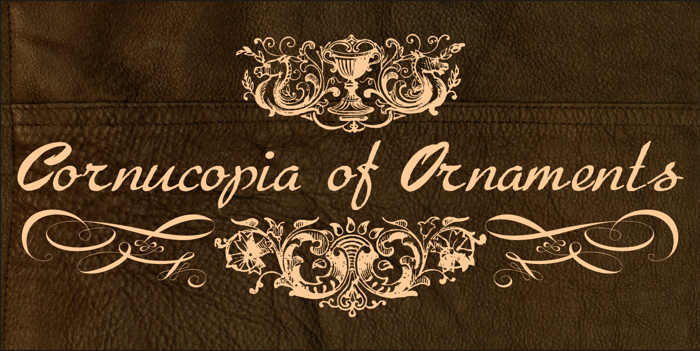 Cornucopia of Ornaments Font poster