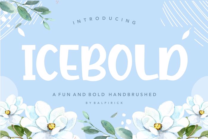ICEBOLD Font poster