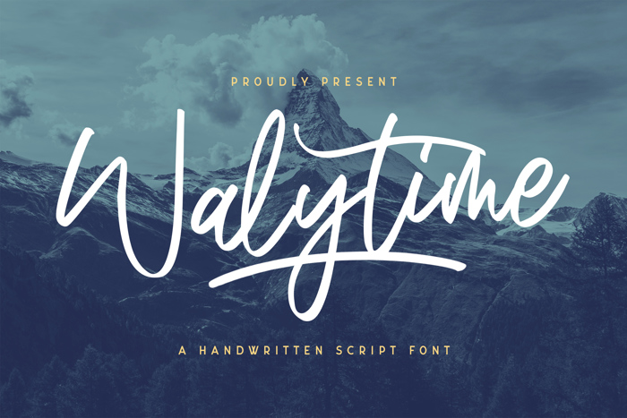 Walytime Font poster