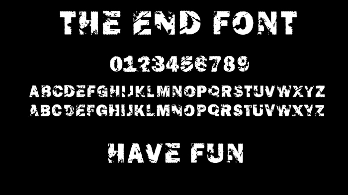 The End Font