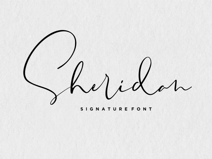 Sheridan Font poster