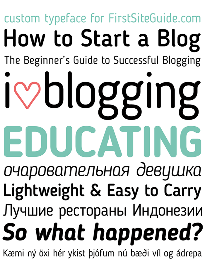 Blogger Sans poster