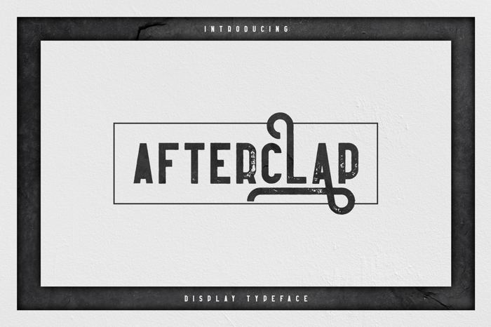 Afterclap Font poster