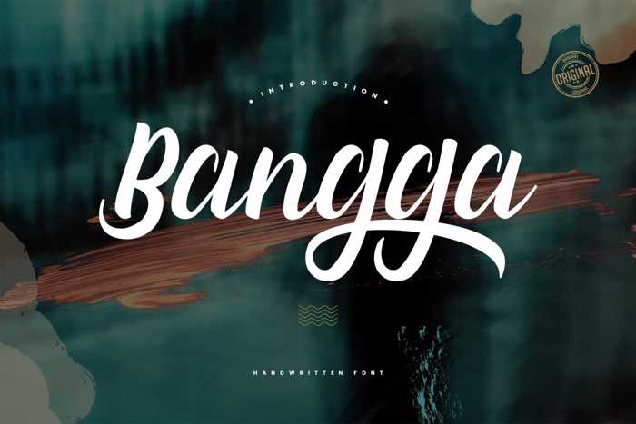 Bangga Font poster