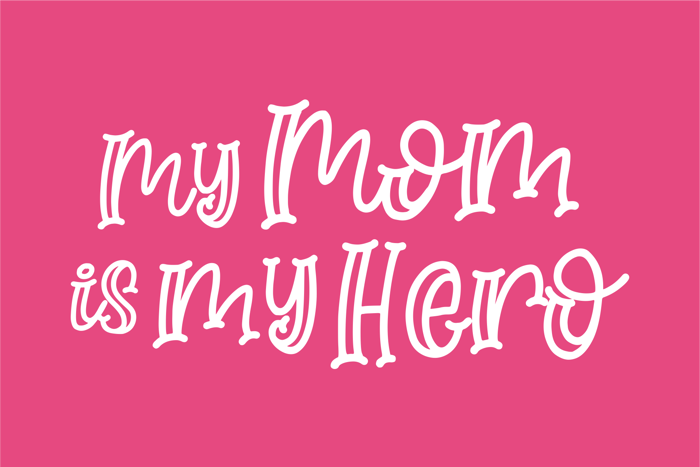 Moms Crafter Font poster