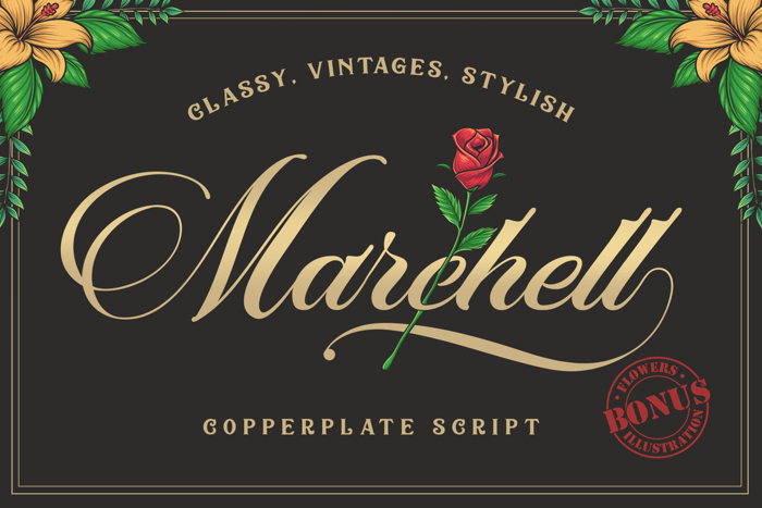 Marchell Font poster