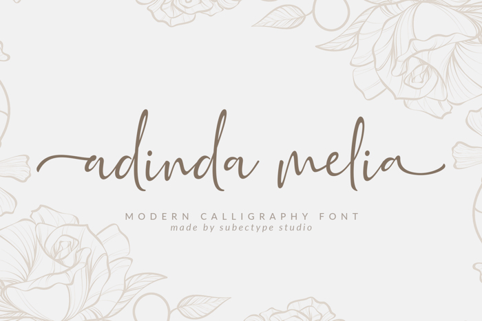 Adinda Melia Font poster