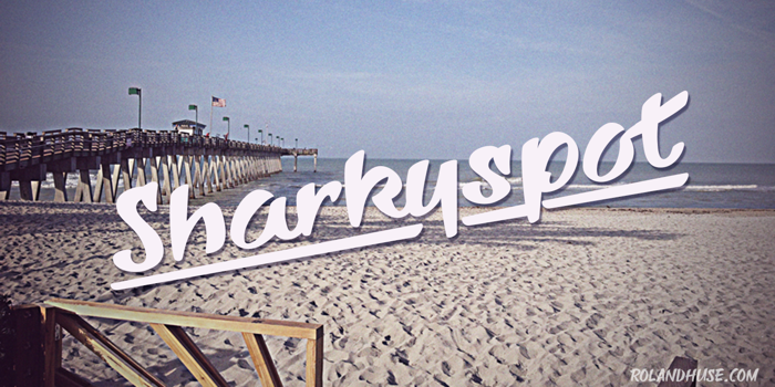 Sharkyspot Font poster