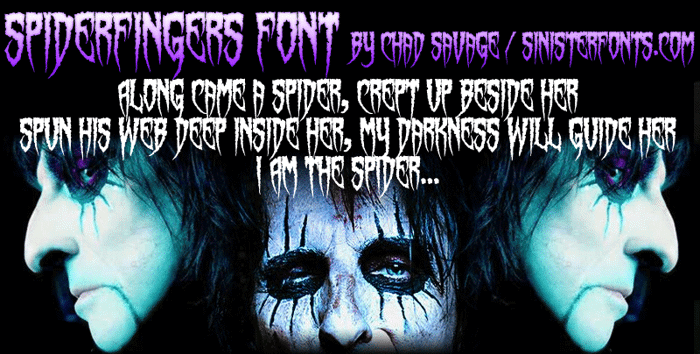 Spiderfingers Font poster