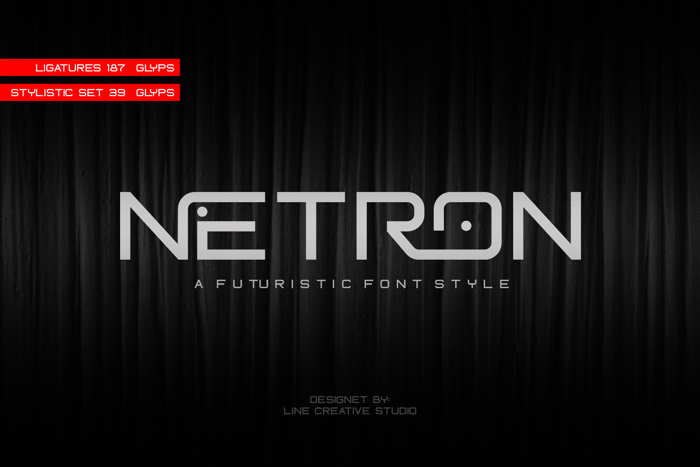 Netron Font poster