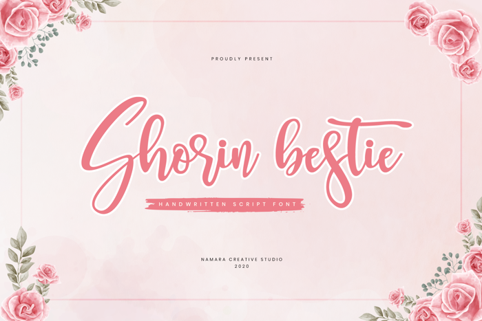 Shorin bestie Font poster