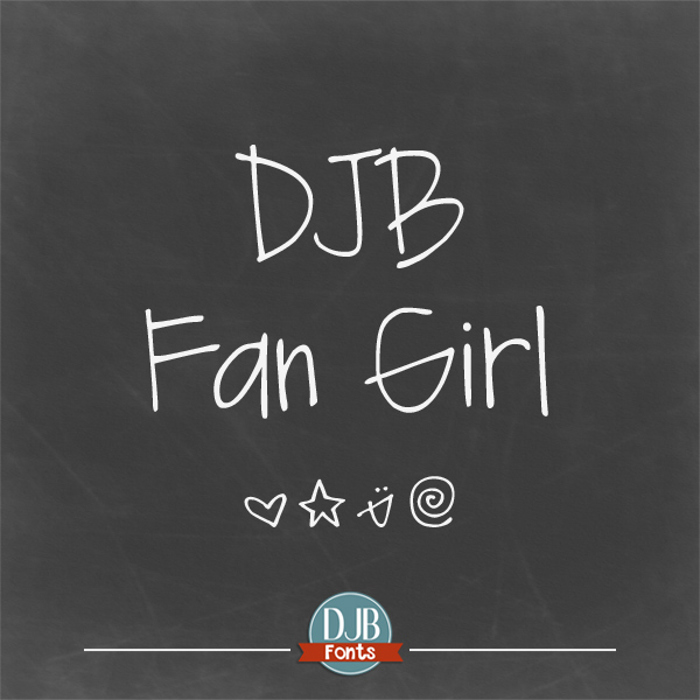 DJB Fan Girl Font poster
