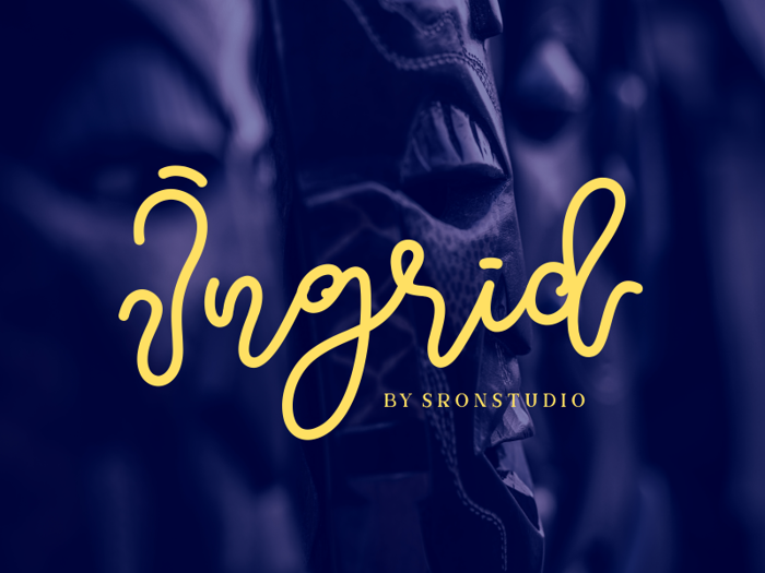 Ingrid Font poster