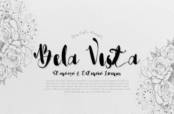Vtks Bela Vista Font poster