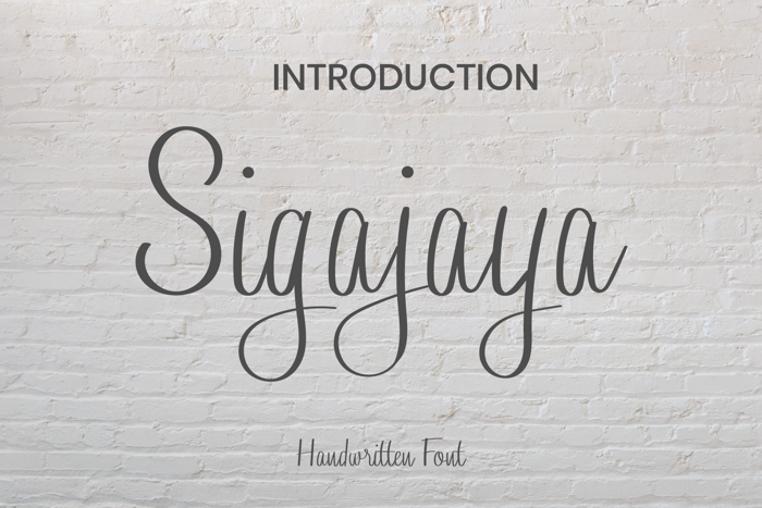 Sigajaya Font poster