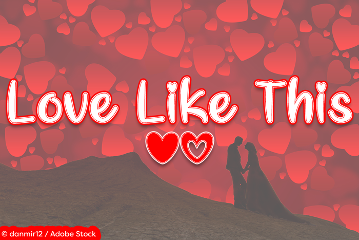 Love Like This Font poster