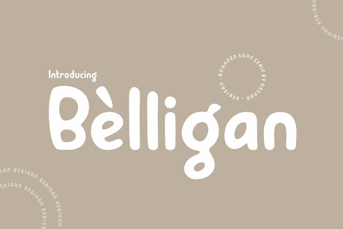 Belligan Font poster