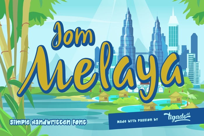 Jom Melaya Font poster