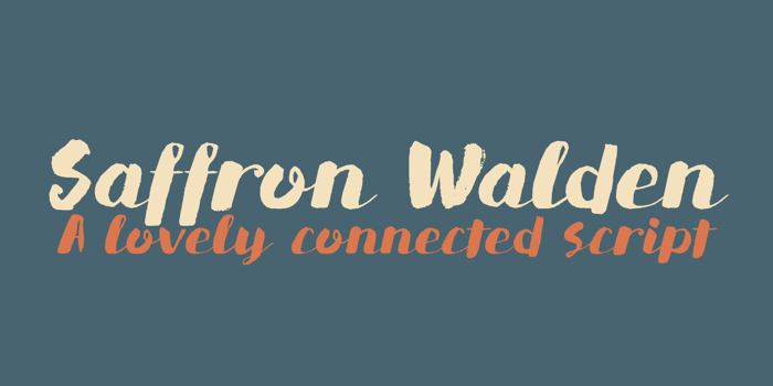 DK Saffron Walden Font poster