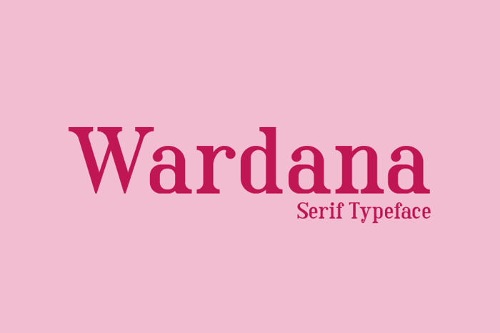 Wardana Font poster