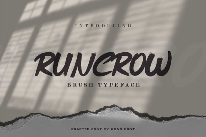 Runcrow Font poster