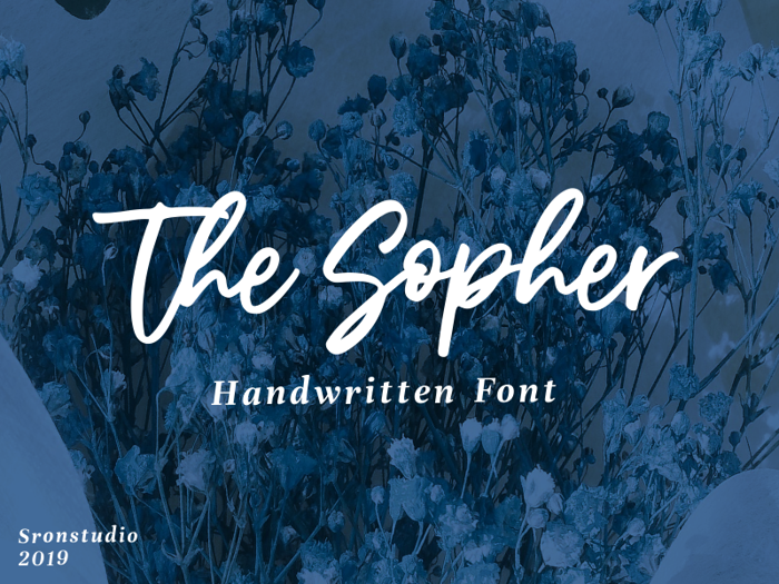 The Sopher Font poster