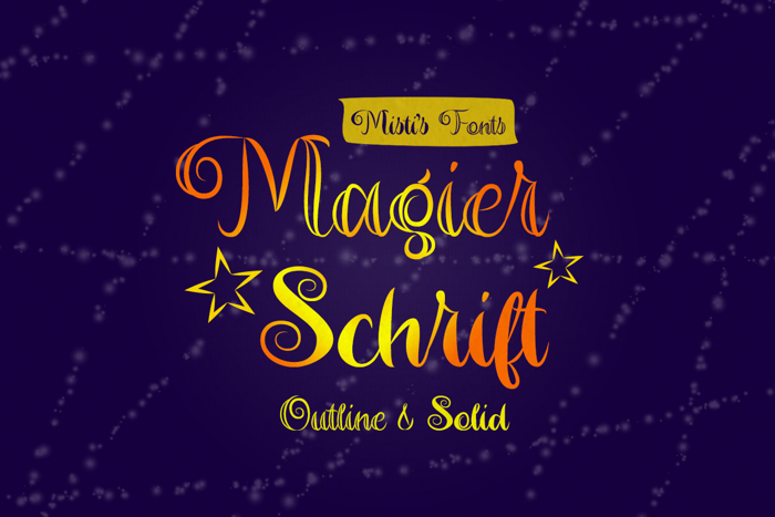 Magier Schrift Font poster