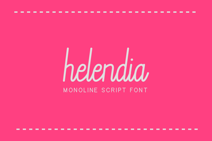 Helendia Font poster