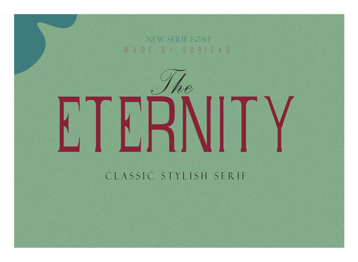 Eternity Time Font poster