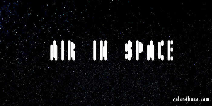 Air in Space Font poster