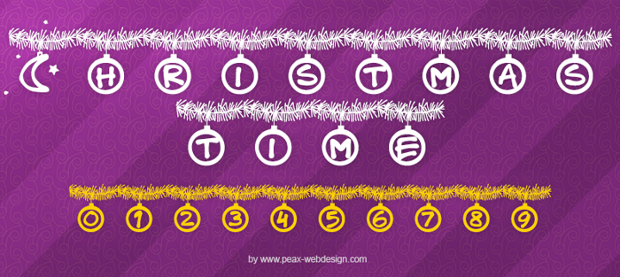 PWChristmastime Font poster